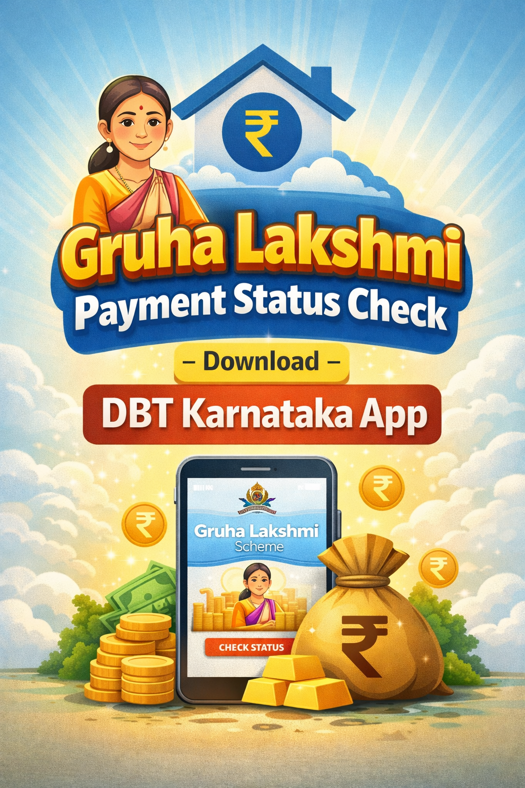 Gruha Lakshmi Payment Status Check – Download DBT Karnataka App